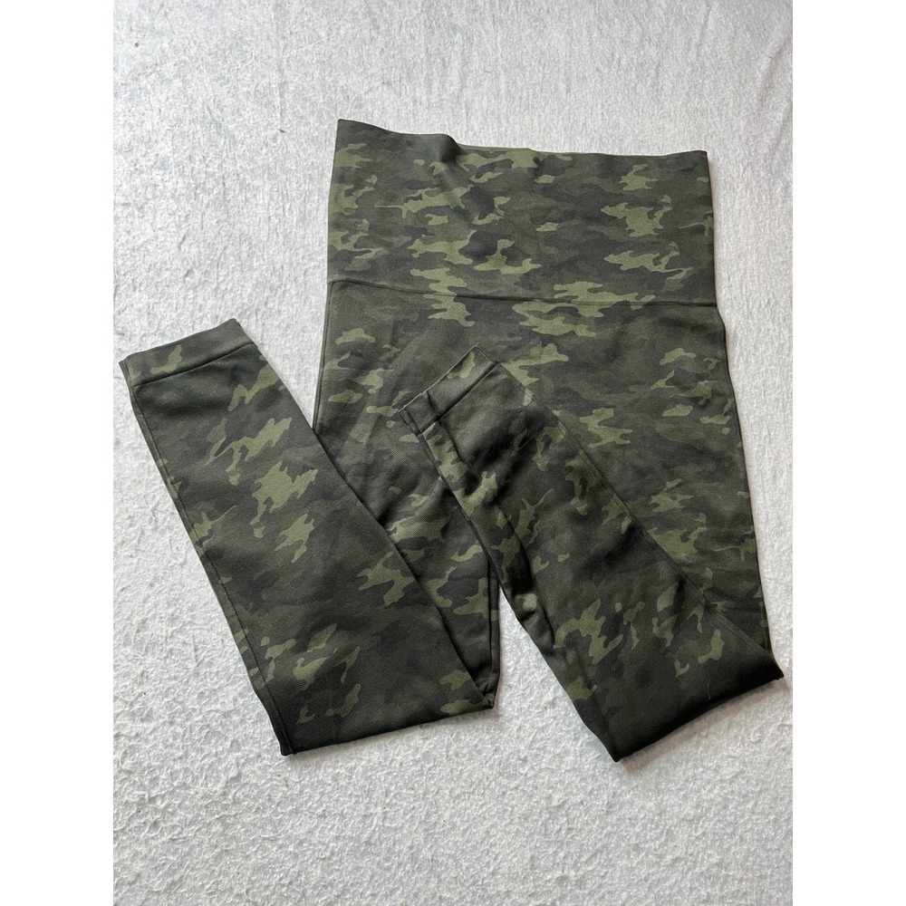SPANX High Waisted Camouflage Print Leggings Women's Size XL